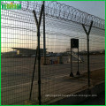 Instalação fácil do aeroporto prisão cerca de arame farpado com alta qualidade